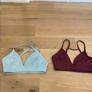 Tavi Stylish Strappy Bralettes - Baby Blue and Burgundy